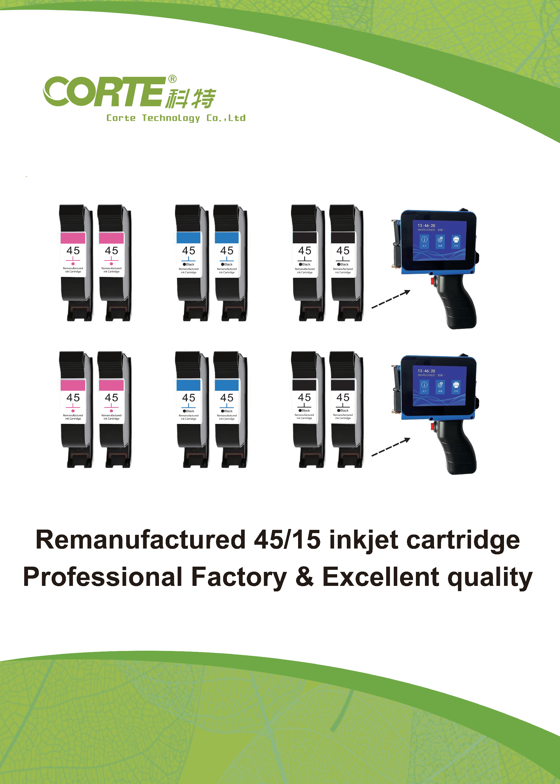 Remanufactured 45/15 inkjet